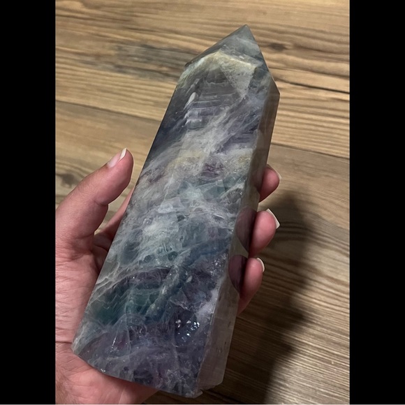 ✨ HP ✨ Large Fluorite ✨ Tower--Marbled Look ✨ - Picture 6 of 11